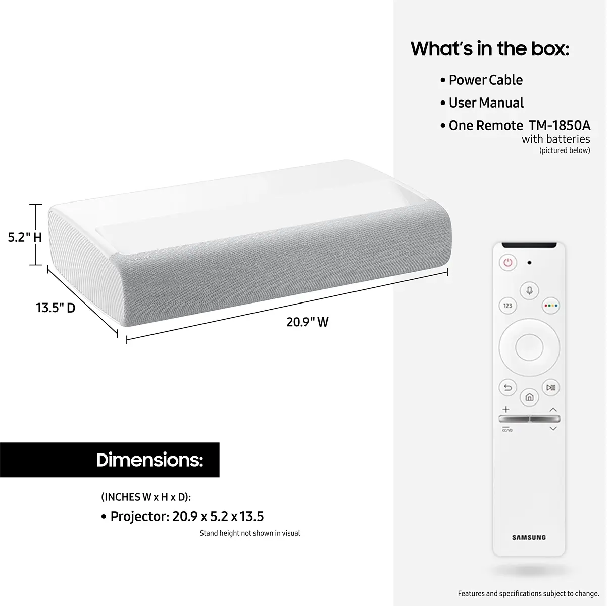 Samsung Electronics SPLSP9TFAXZA White