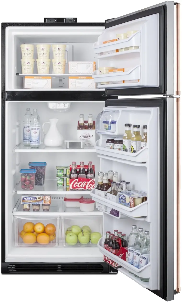 Summit BKRF18PLCP Stainless Steel/Gray, Copper Handles
