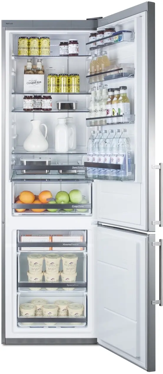 Summit FFBF181ES Stainless Steel/Platinum, No Ice Maker