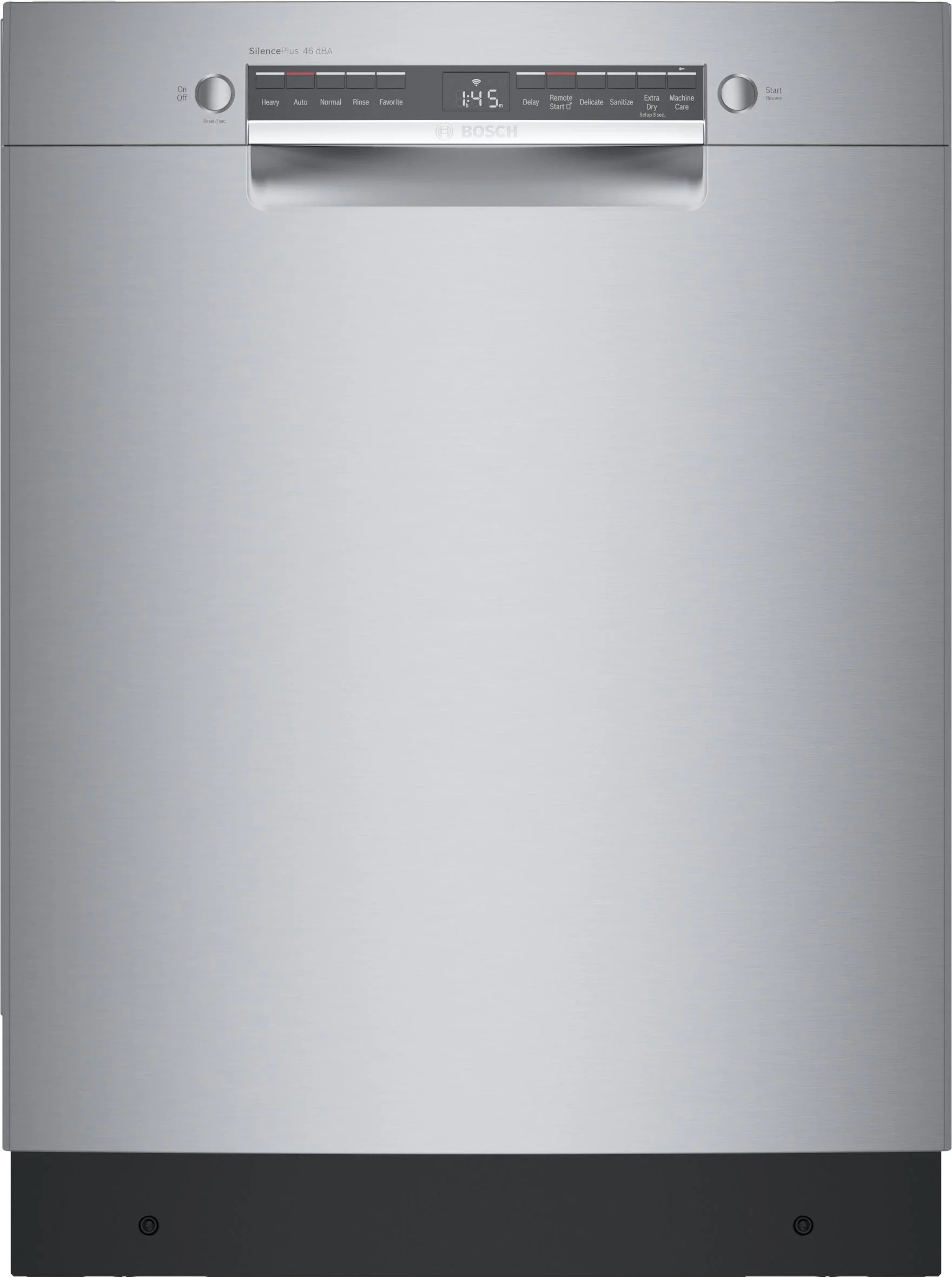 SPE53B52UC Bosch 300 Series 18 ADA-compliant Dishwasher with Recessed  Handle - White