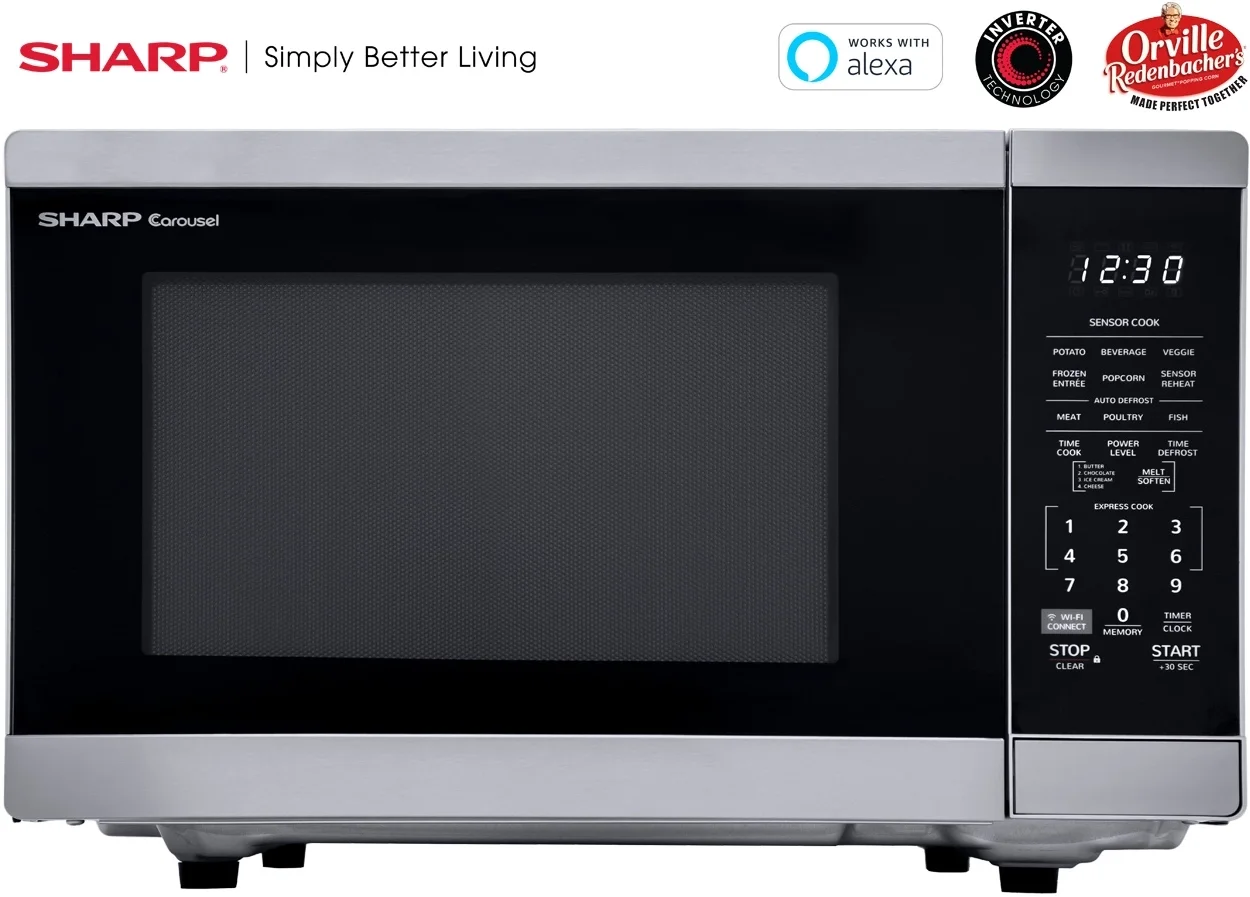 Sharp SMC1469HS IoT enabled, Works with Alexa Certified. 1.4 cu.ft ...