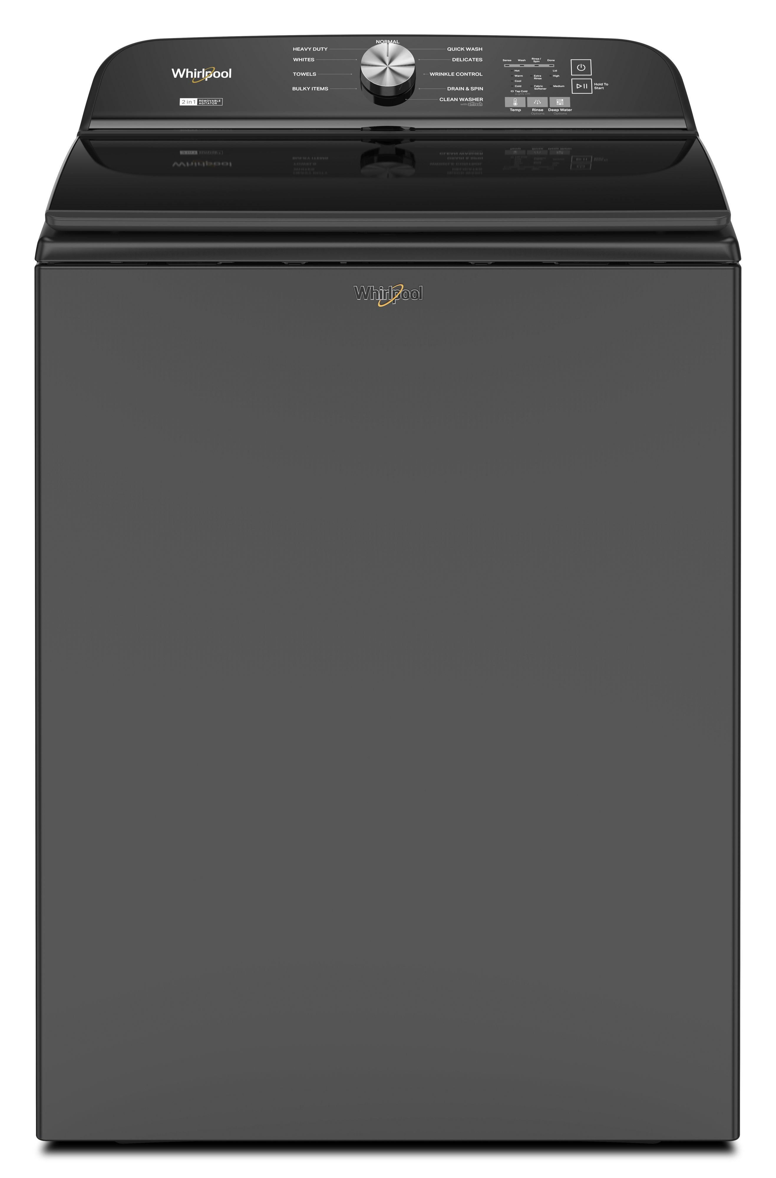 Whirlpool WTW6157PB Top Load Washer: Black | Plesser's Appliances