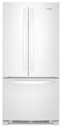 33 Inch Freestanding French Door Refrigerator with 22 cu. ft. Capacity, 5 Glass Shelves, Gallon Door Bins, Icemaker, Internal Water Dispenser, and ENERGY STAR®
