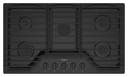36 Inch Gas Cooktop with 5 Sealed Burners, EZ-2-Lift™ Hinged Grates, SpeedHeat™ Burner, AccuSimmer® Burner, Upswept SpillGuard™ Cooktop, Griddle, and Dishwasher-Safe Knobs