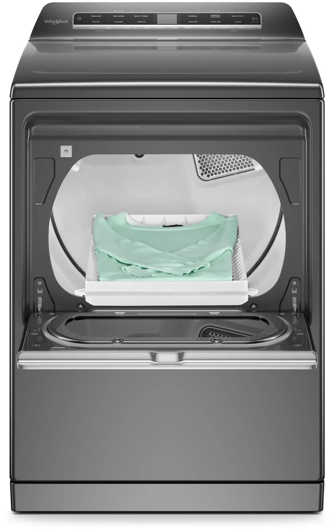 Whirlpool WED8127LC 27 Inch Electric Smart Dryer Chrome Shadow