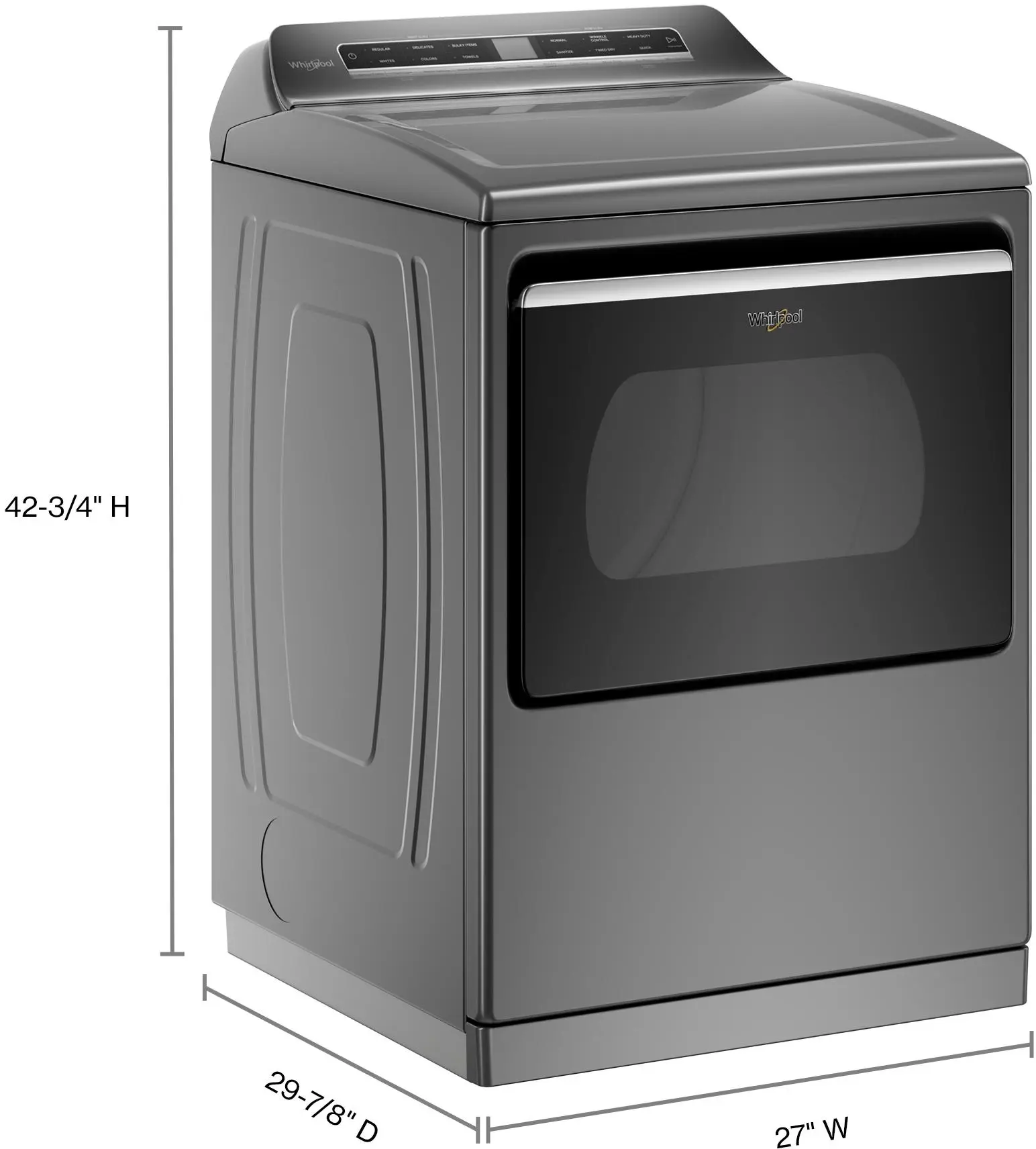 Whirlpool WGD8127LC Chrome Shadow