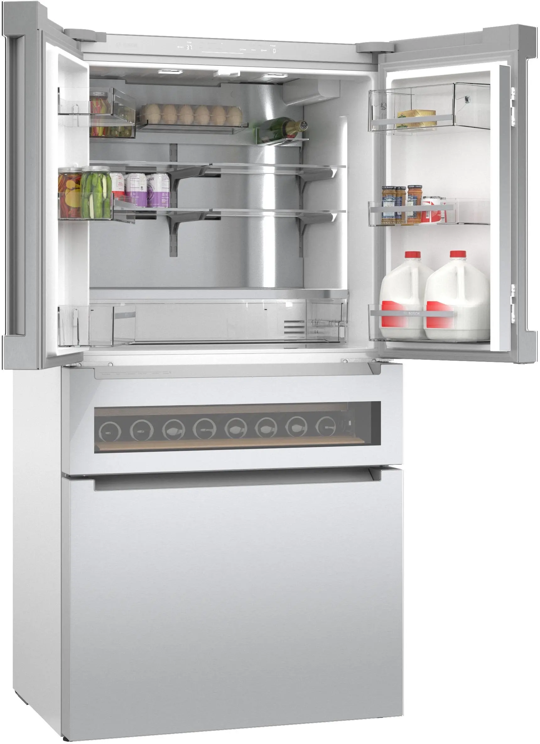 Bosch B36CL81ENG Glass over Stainless Steel