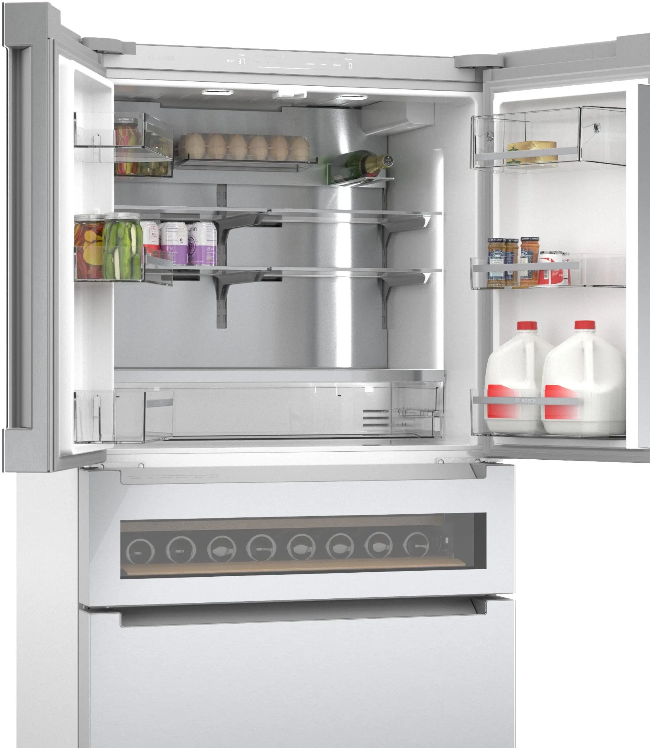 Bosch B36CL81ENG Glass over Stainless Steel