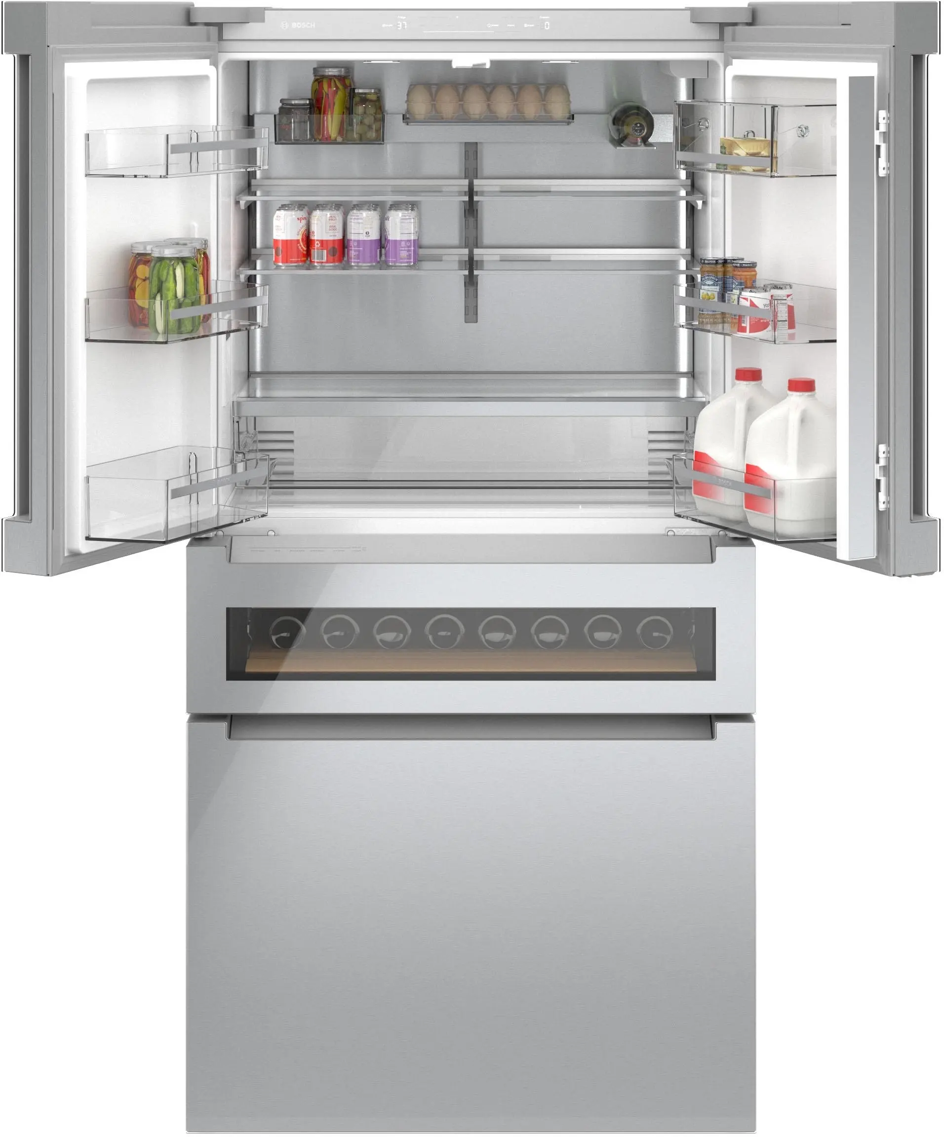 Bosch B36CL81ENG Glass over Stainless Steel