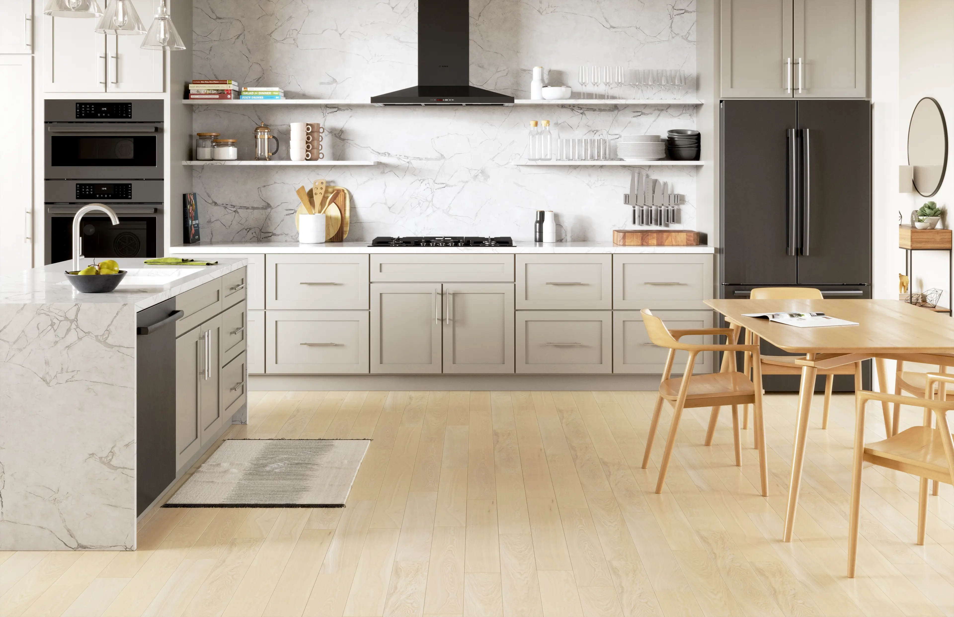 Bosch NGM8648UC Black With Black Stainless Knobs
