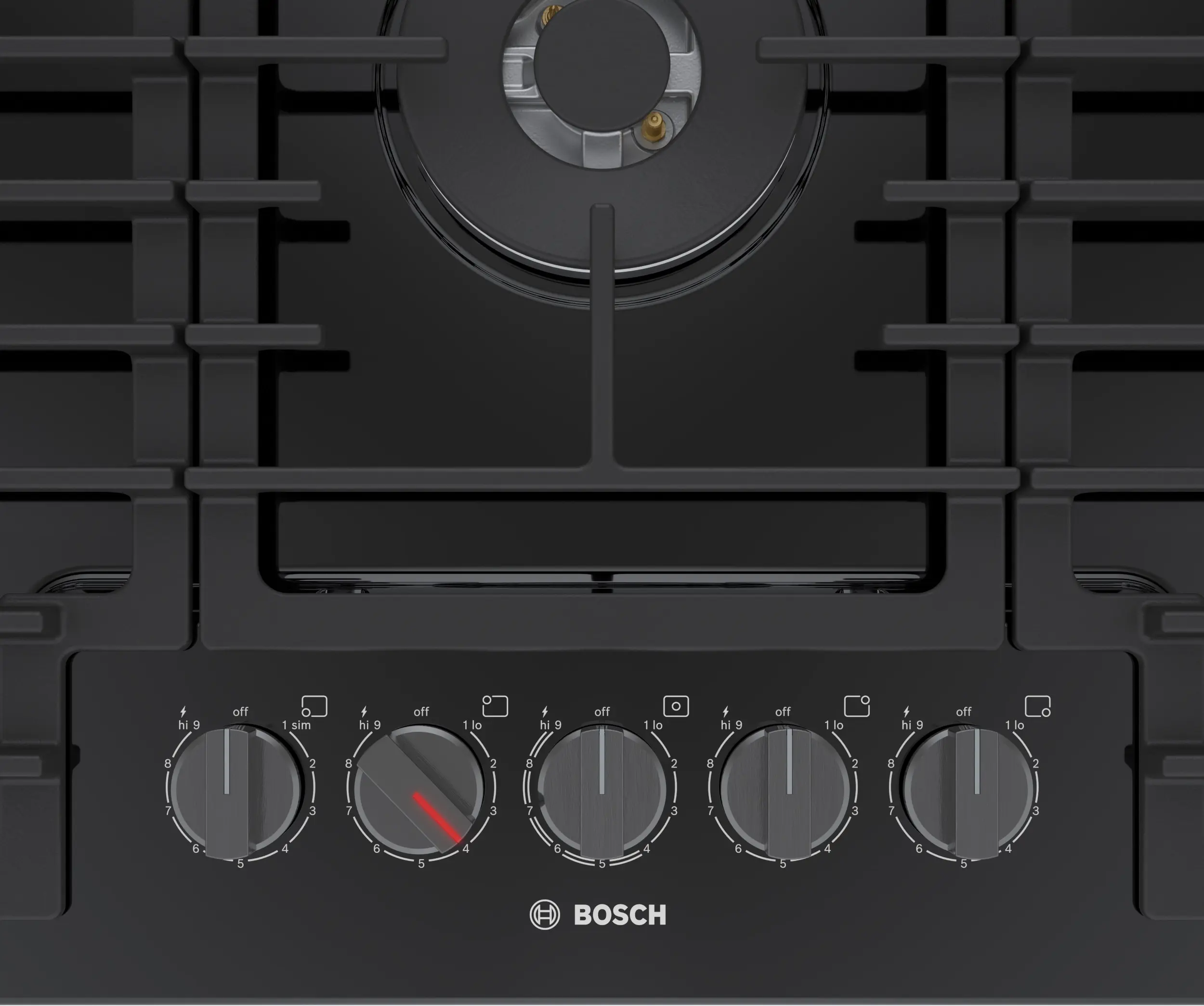 Bosch NGM8648UC Black With Black Stainless Knobs