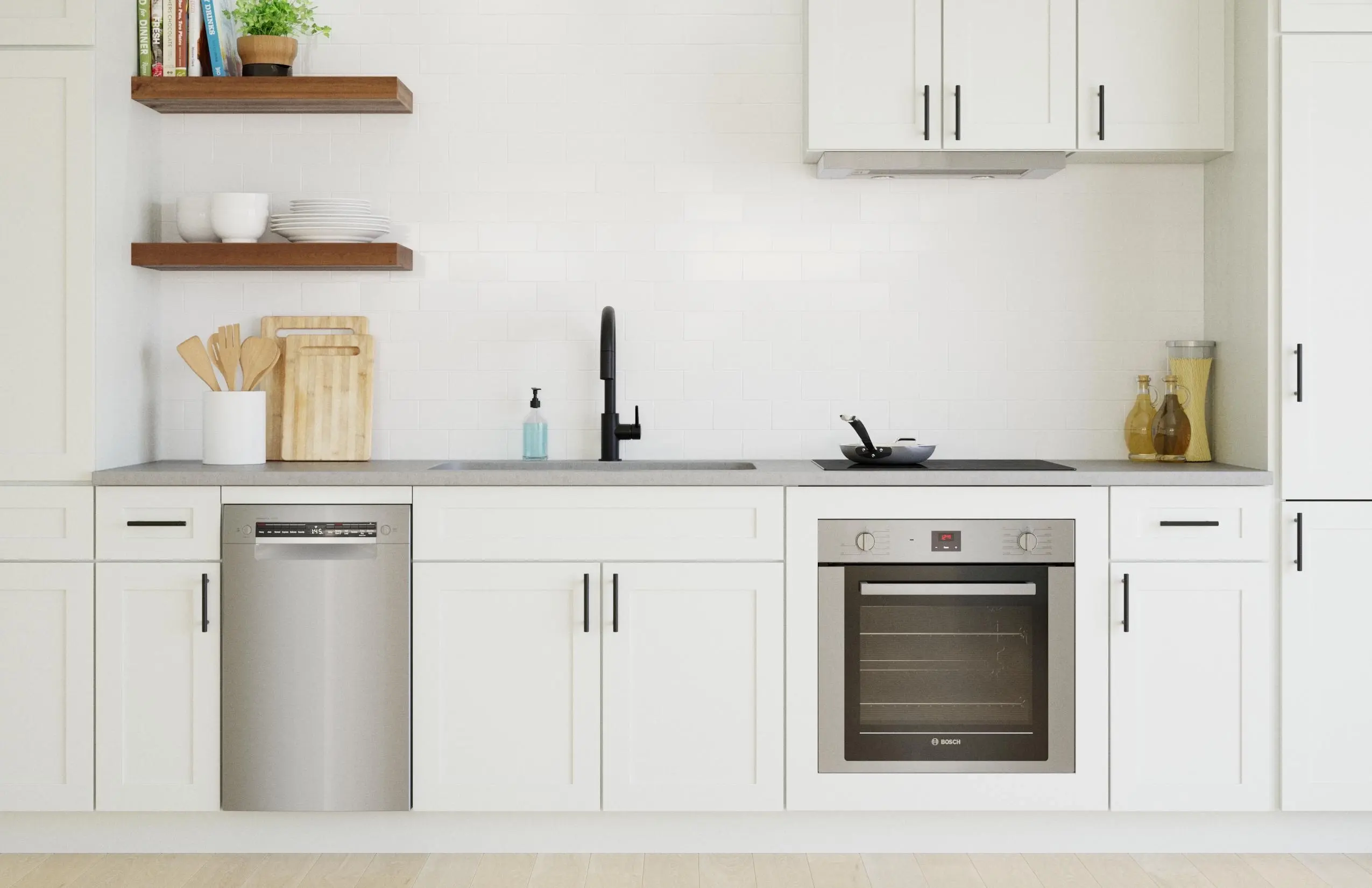 Bosch SPE68B55UC Stainless Steel, Recessed Handle