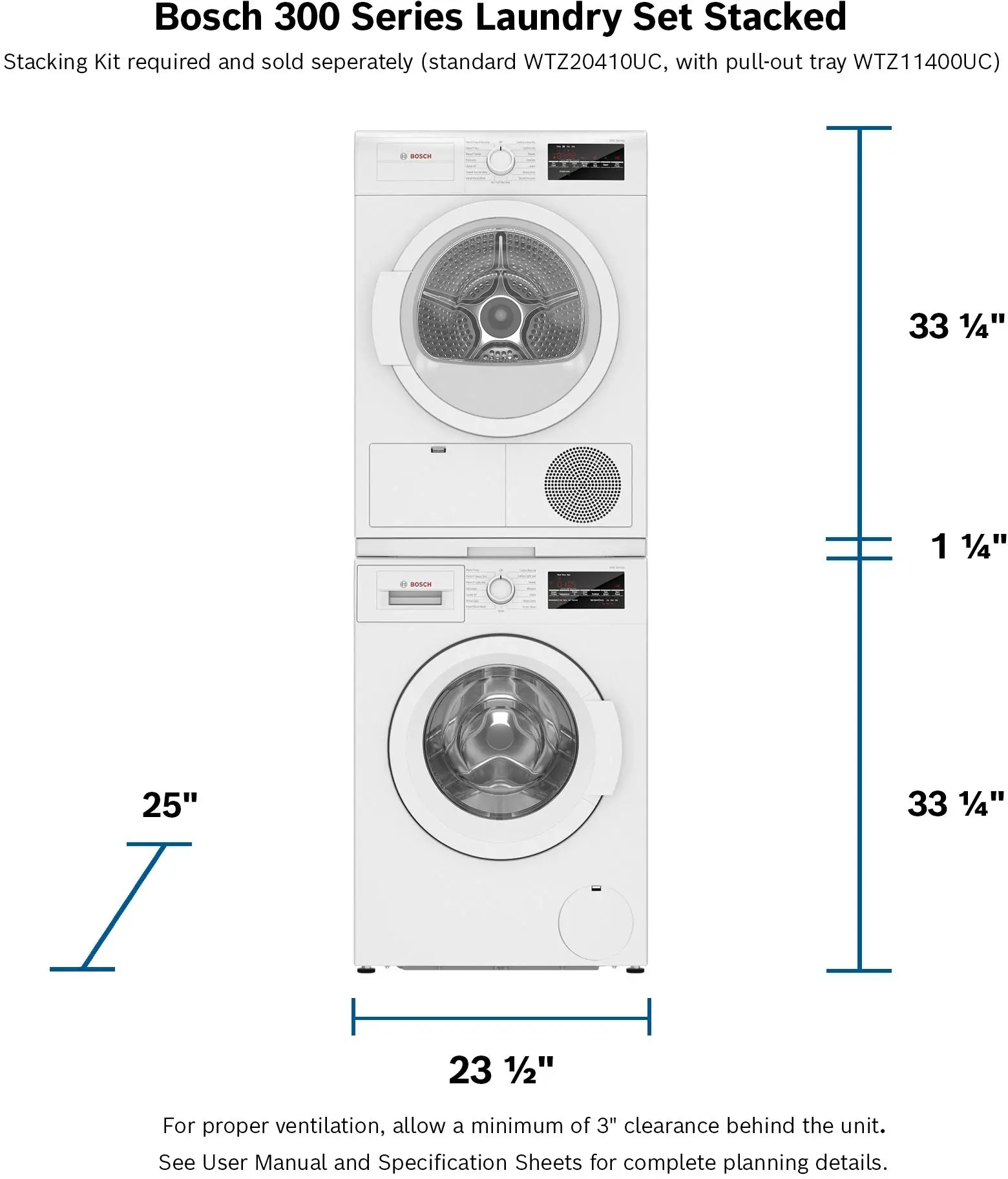 Bosch WAT28400UC White