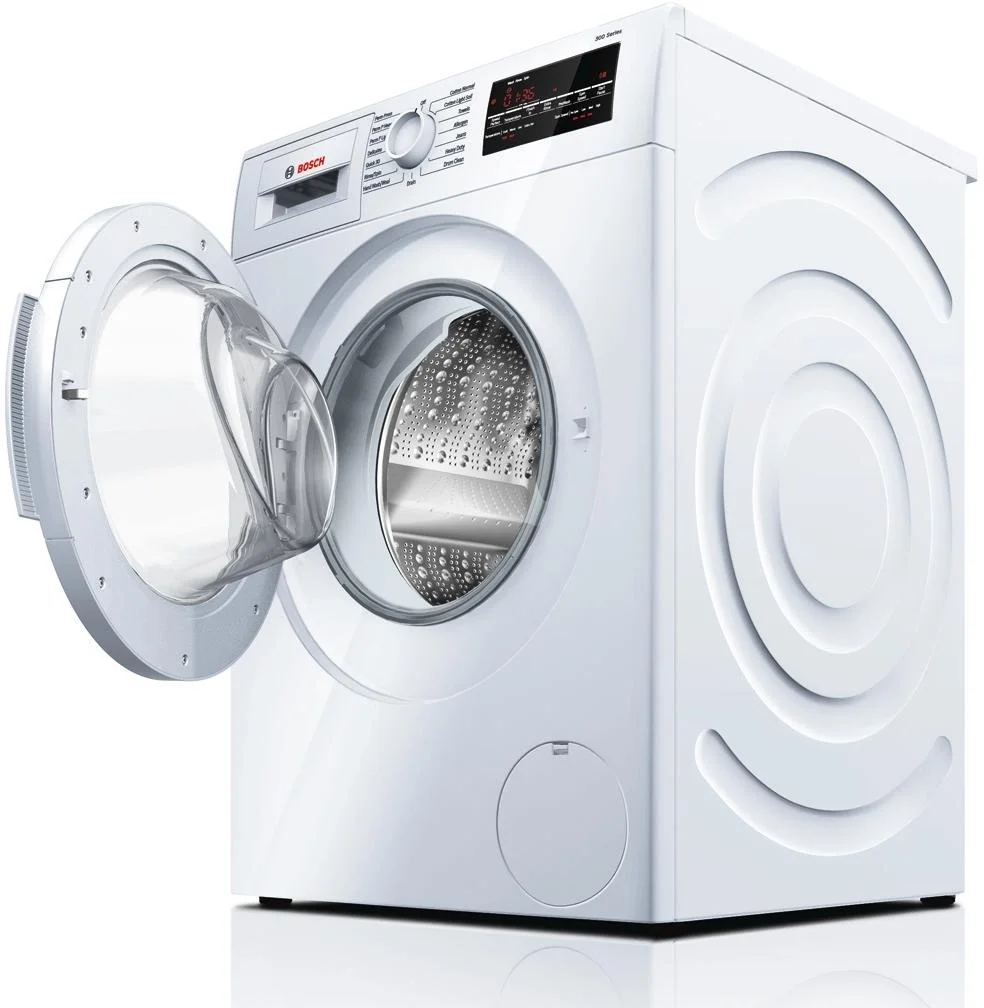 Bosch WAT28400UC 300 Series Washer - 208/240V, Cap. 2.2 Cu.Ft., 15 Cyc.,1,400 Rpm, 54 Dba White/Door, Energy Star - Thumbnail 4