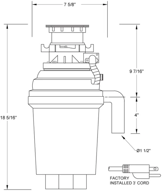 XO XOD1HPBF 2,500 RPM