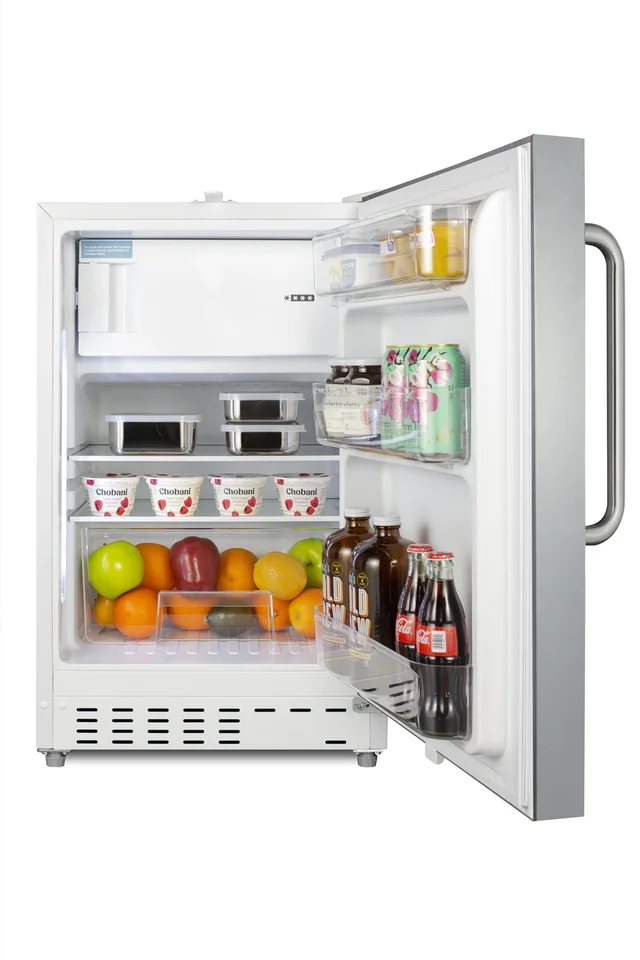 Summit ALRF48SSTB 2.68 Cu. Ft. Built-In/Freestanding Refrigerator wi...