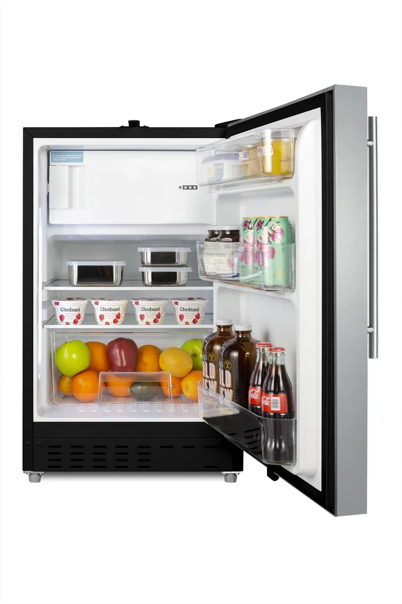 Summit ALRF49BSSHV 2.68 Cu. Ft. Built-in/Freestanding Refrigerator wi...