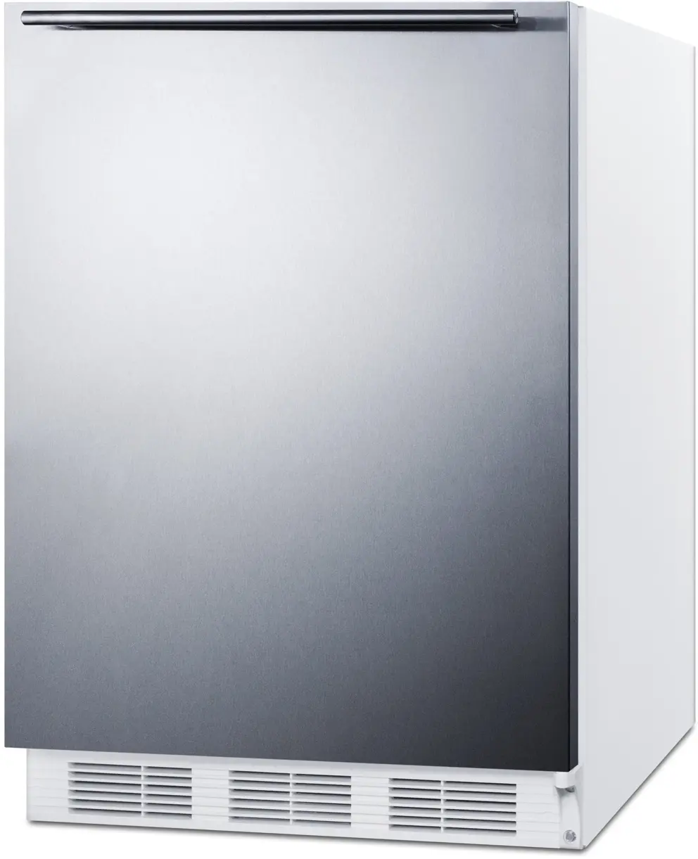 Summit CT661WBISSHHADA Stainless Steel/White, Horizontal Handle, ADA Comp...