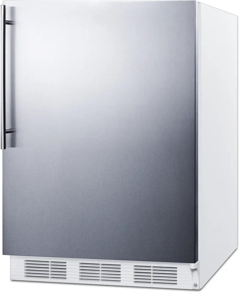 Summit CT661WBISSHVADA Stainless Steel/White, Pro Handle, ADA Compliant