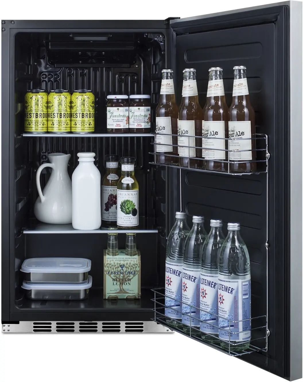 Summit FF195H34 Stainless Steel/Black, Pro Handle, Height Adjustab...