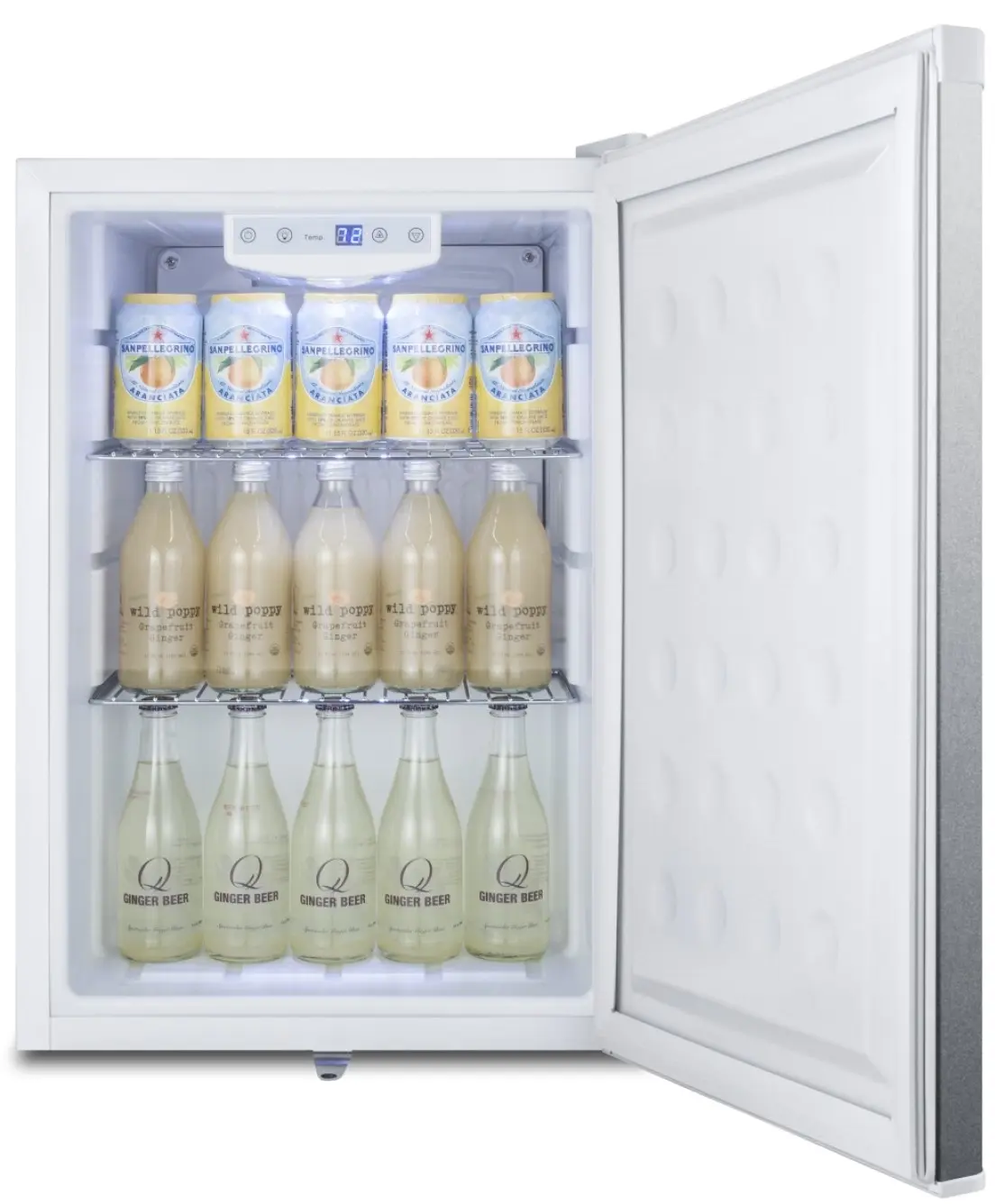 Summit FF31L7SS Stainless Steel/White