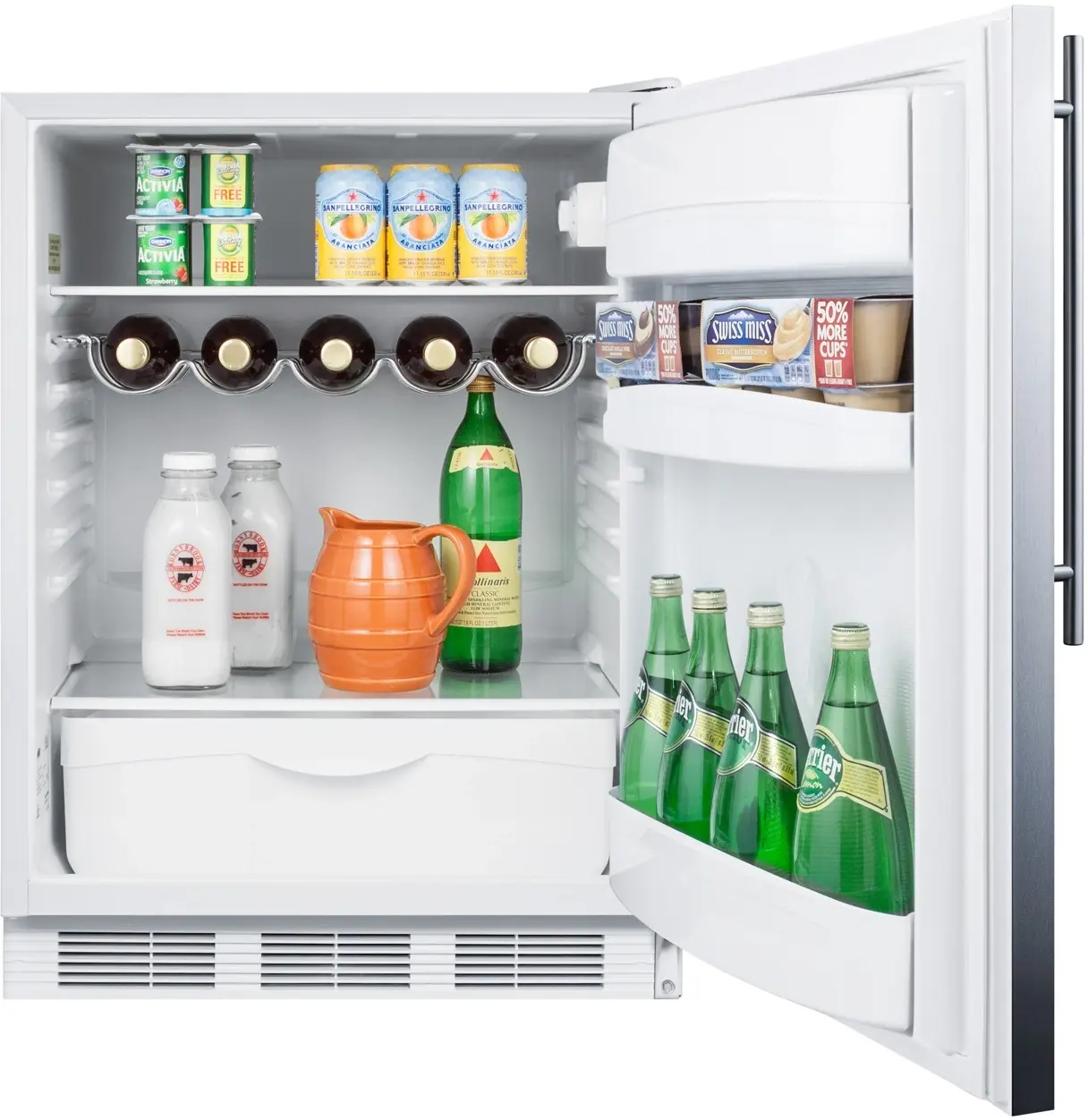 Summit FF61WBISSHVADA Stainless Steel/White, Pro Handle, ADA Compliant