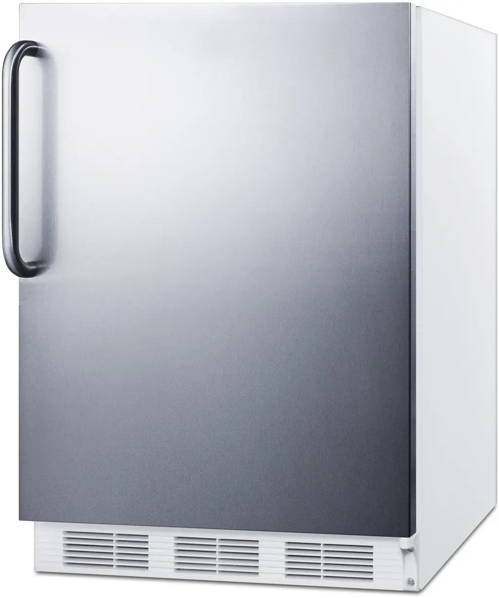 Summit FF61WBISSTBADA Stainless Steel/White, Towel Bar Handle, ADA Compl...