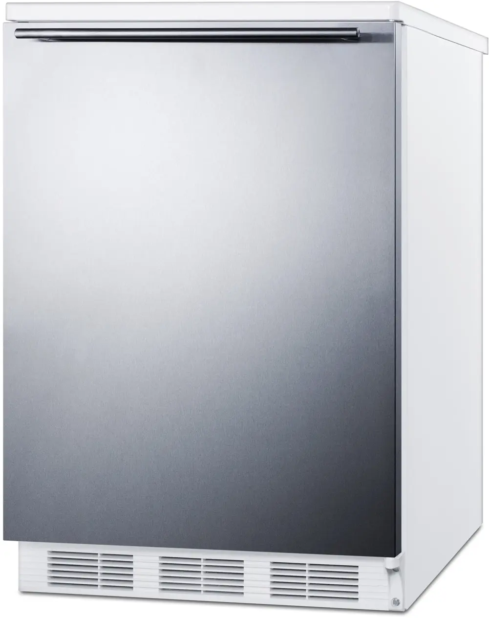 Summit FF6WSSHH Stainless Steel/White, Horizontal Handle