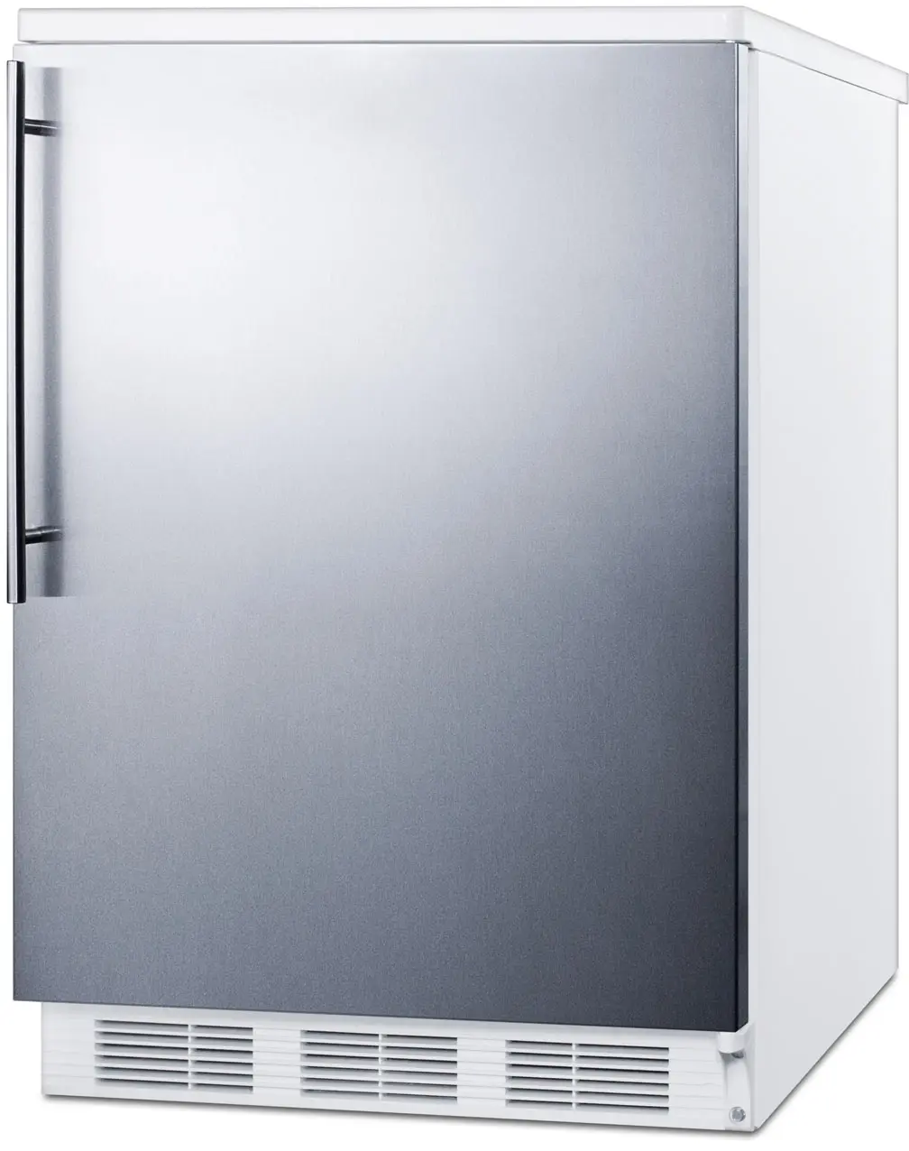 Summit FF6WSSHV Stainless Steel/White, Vertical Handle