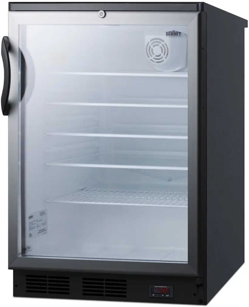 Summit SCR600BGLBIDTPUB Stainless Steel/Black, Craft Beer Pub