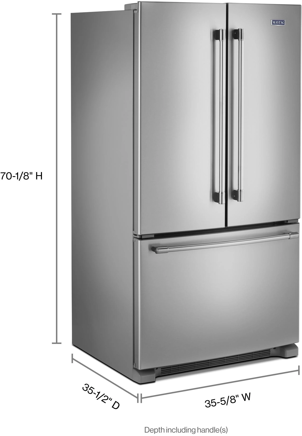 Maytag French Door Fridge (MRFF5033PZ) - Fingerprint Resistant Stainless Steel Maytag French Door Fridge (MRFF5033PZ) - Fingerprint Resistant Stainless Steel