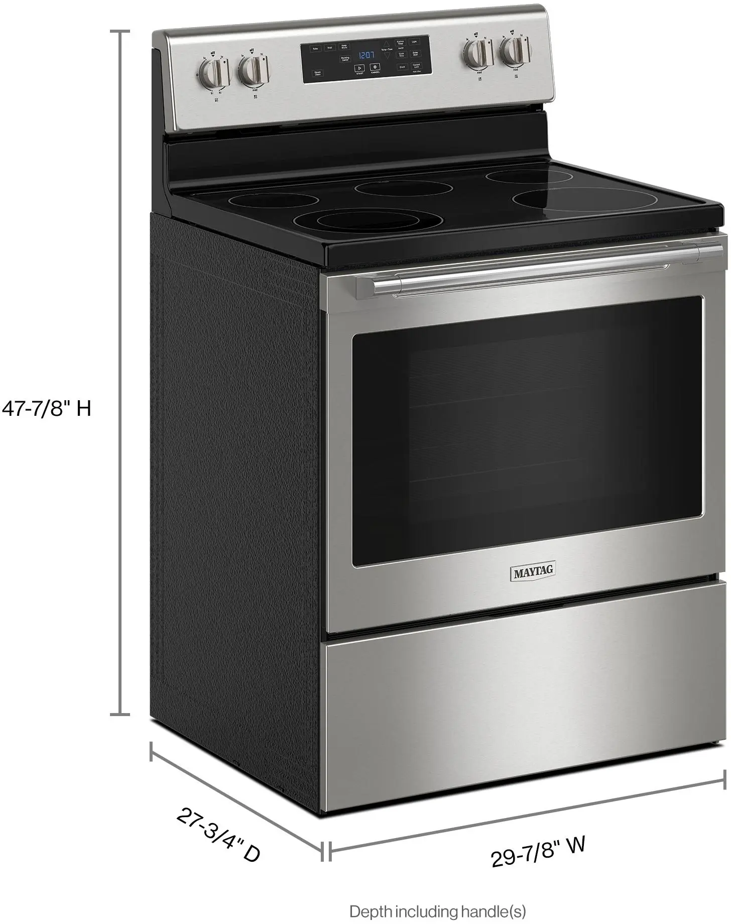 Maytag MER4800PZ Fingerprint Resistant Stainless Steel