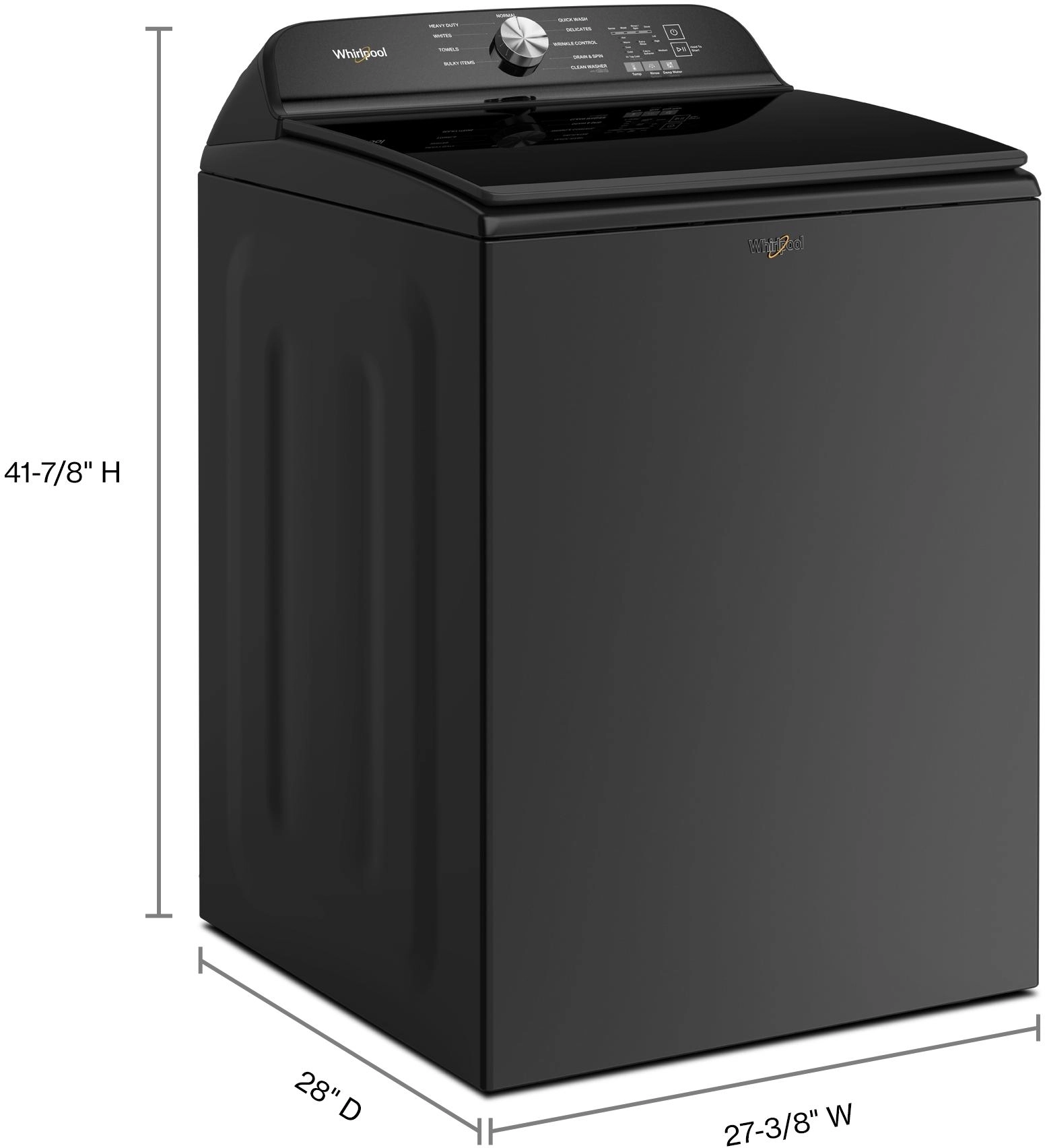 Whirlpool WTW6150PB Volcano Black