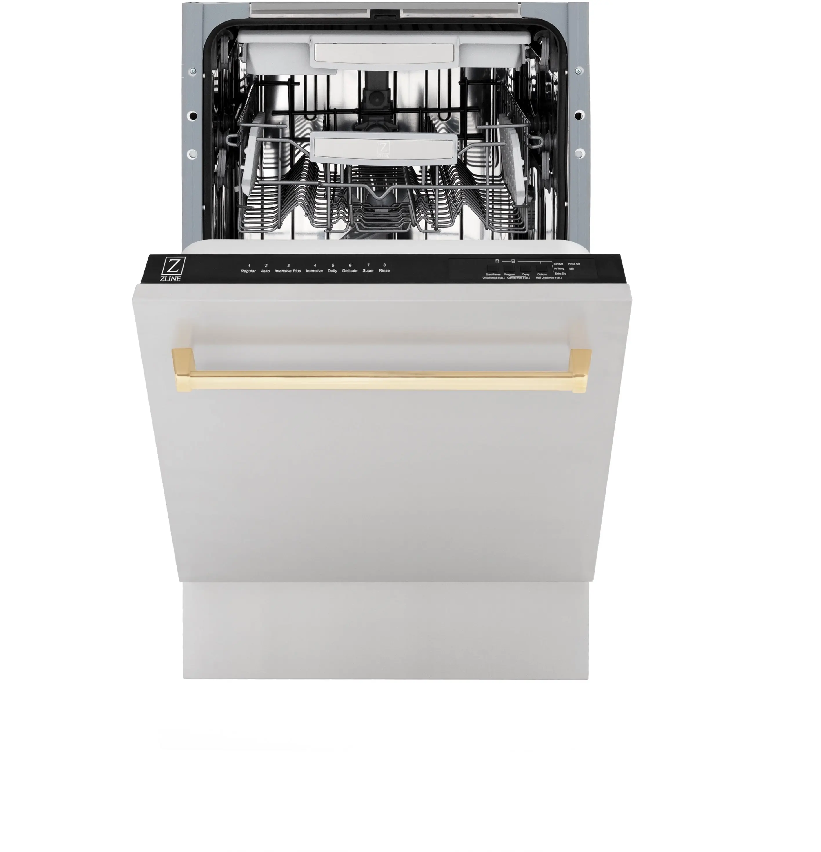 Zline DWVZ30418MB Stainless Steel With Matte Black Handle, 51dba