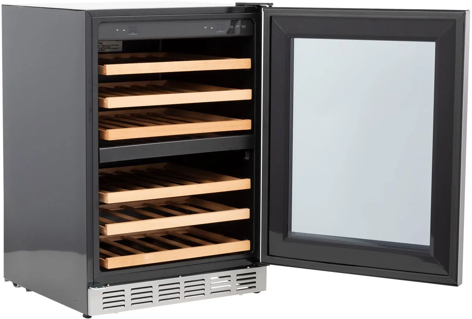 GE PWS06DSPSS 24 Inch Dual Zone Wine Cooler Stainless Steel