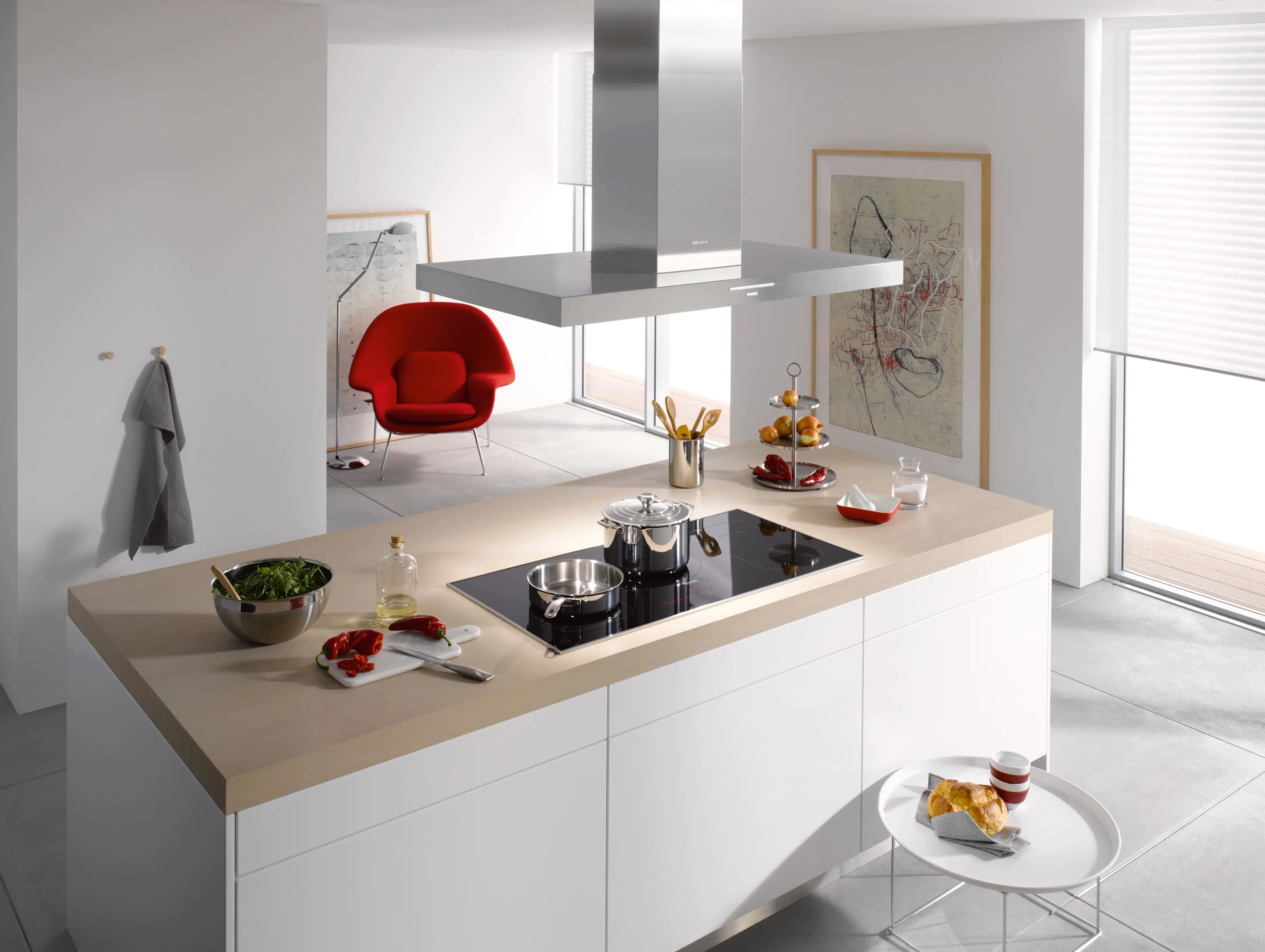 Miele KM6377 Black, Stainless Steel Trim