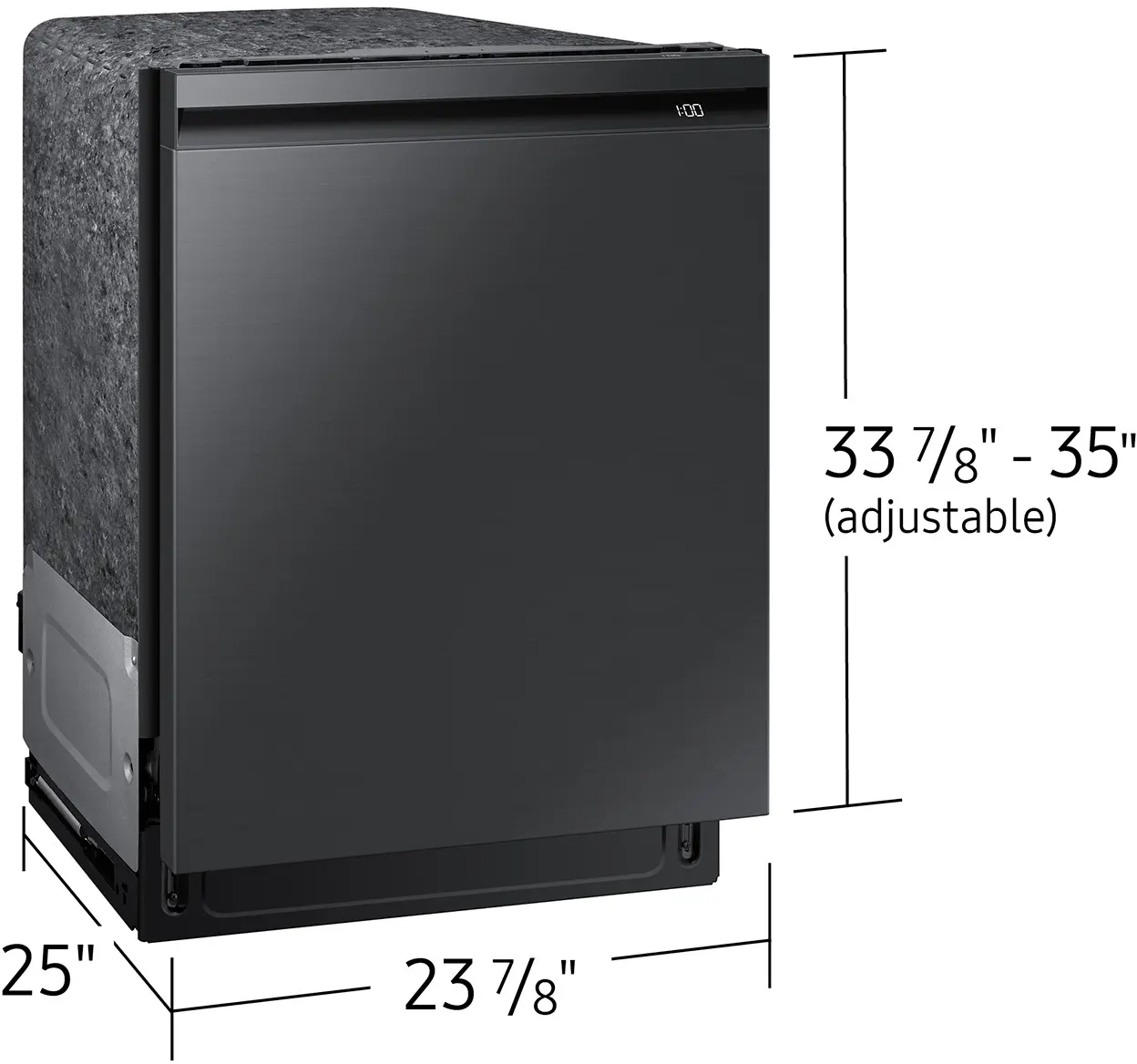 Samsung DW80B6060UG Fingerprint Resistant Black Stainless, Pocket Hand...
