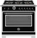 36 Inch Heritage Series range - Gas oven - 6 brass burners 