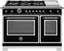48 Inch Freestanding Gas Range with 6 Sealed Burners, Double Oven, 7 cu. ft. Total Oven Capacity, Continuous Grates, and Electric Griddle