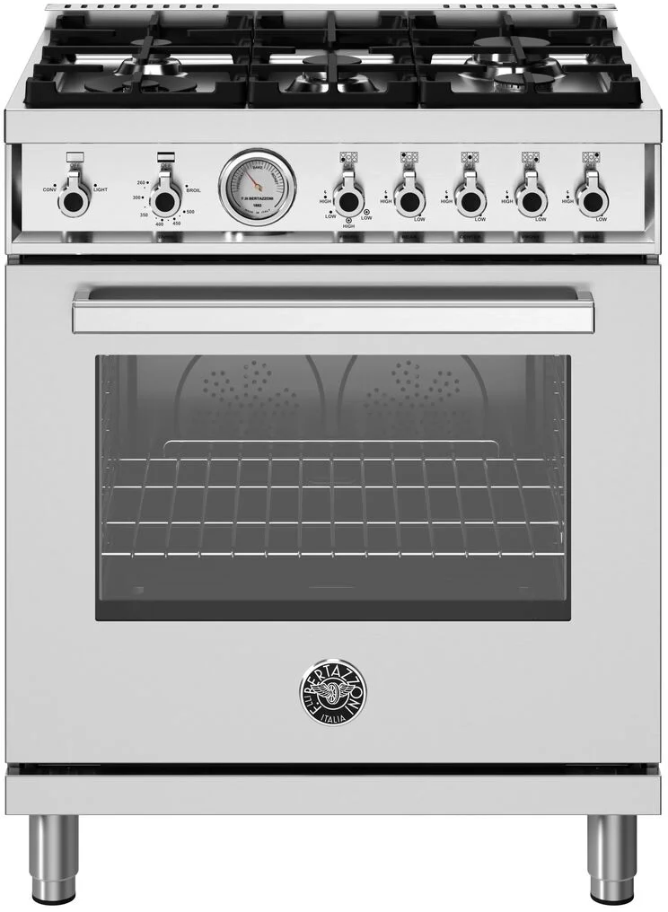 Bertazzoni PRO305GASXV Professional Series 30 Inch Range All Gas: Stainle...