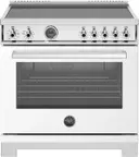 36 Inch Freestanding Induction Range with 5 Elements, 5.7 cu. ft. Oven Capacity, Self-Cleaning, Convection Oven, and 1" Stainless Steel Backguard
