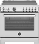36 Inch Freestanding Induction Range with 5 Elements, 5.7 cu. ft. Oven Capacity, Self-Cleaning, Convection Oven, and 1" Stainless Steel Backguard