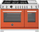 48 Inch Freestanding Gas Range with 6 Sealed Burners, 7.1 cu. ft. Total Capacity, Dual Convection, and Electric Griddle