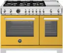 48 Inch Freestanding Gas Range with 6 Sealed Burners, 7.1 cu. ft. Total Capacity, Dual Convection, and Electric Griddle