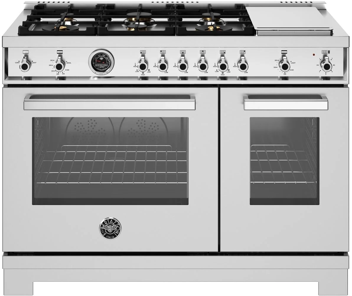 Bertazzoni PRO486BTFGMXT 48 Inch Freestanding Gas Range Stainless