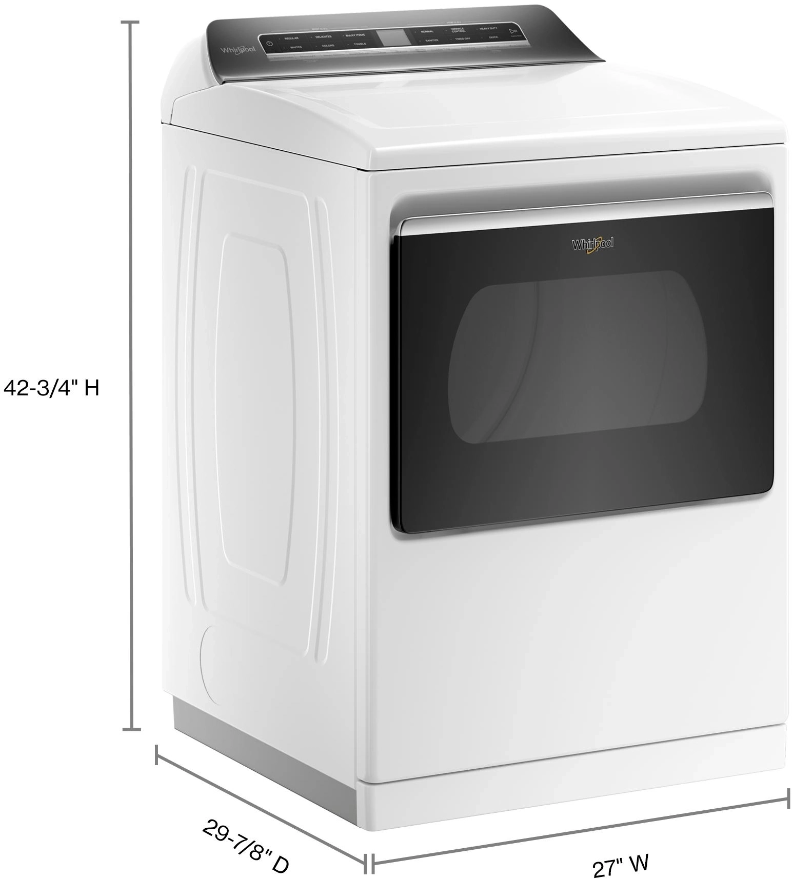 Whirlpool WED8127LW White