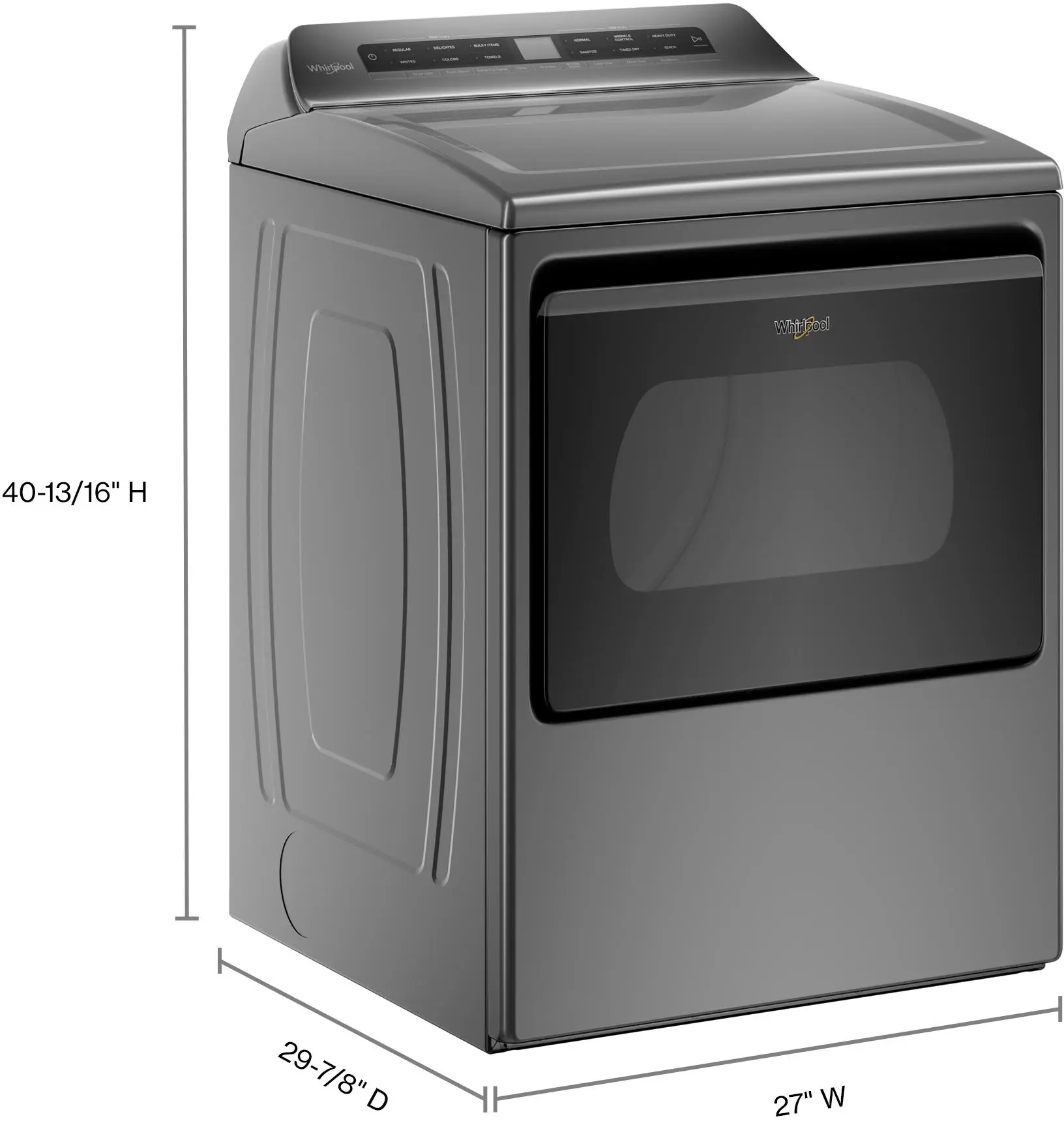 Whirlpool WED5100HC Chrome Shadow