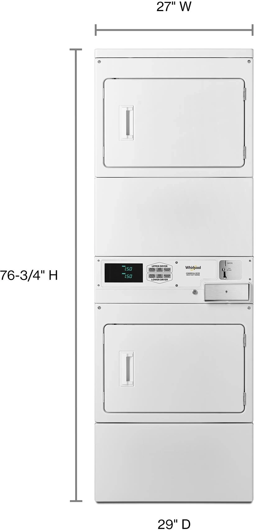 Whirlpool CSP2940HQ White with Coin Box