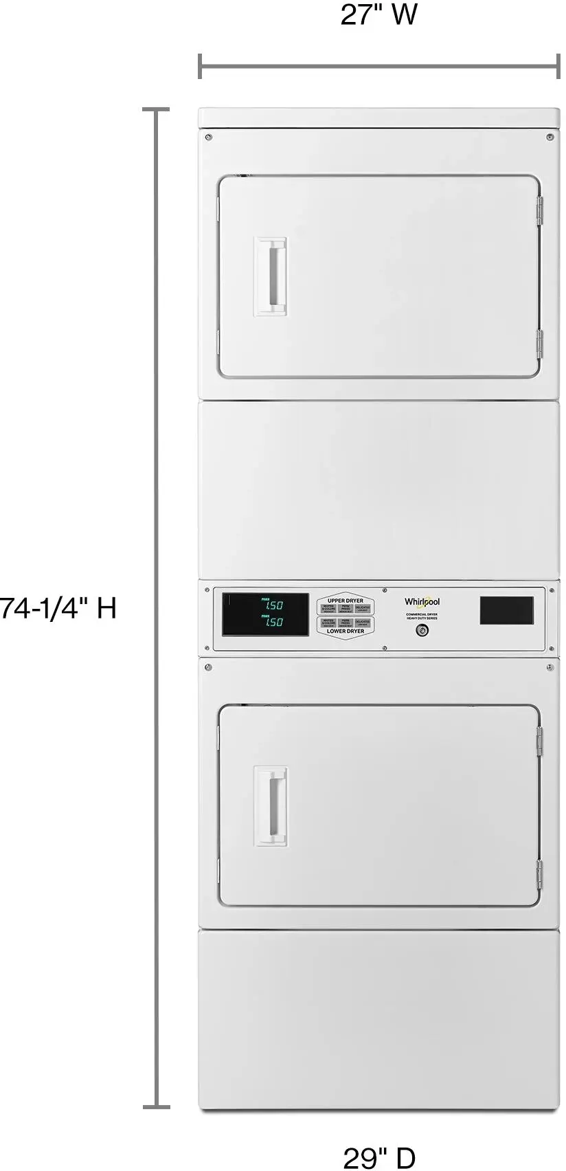 Whirlpool CSP2970HQ White, Non Coin