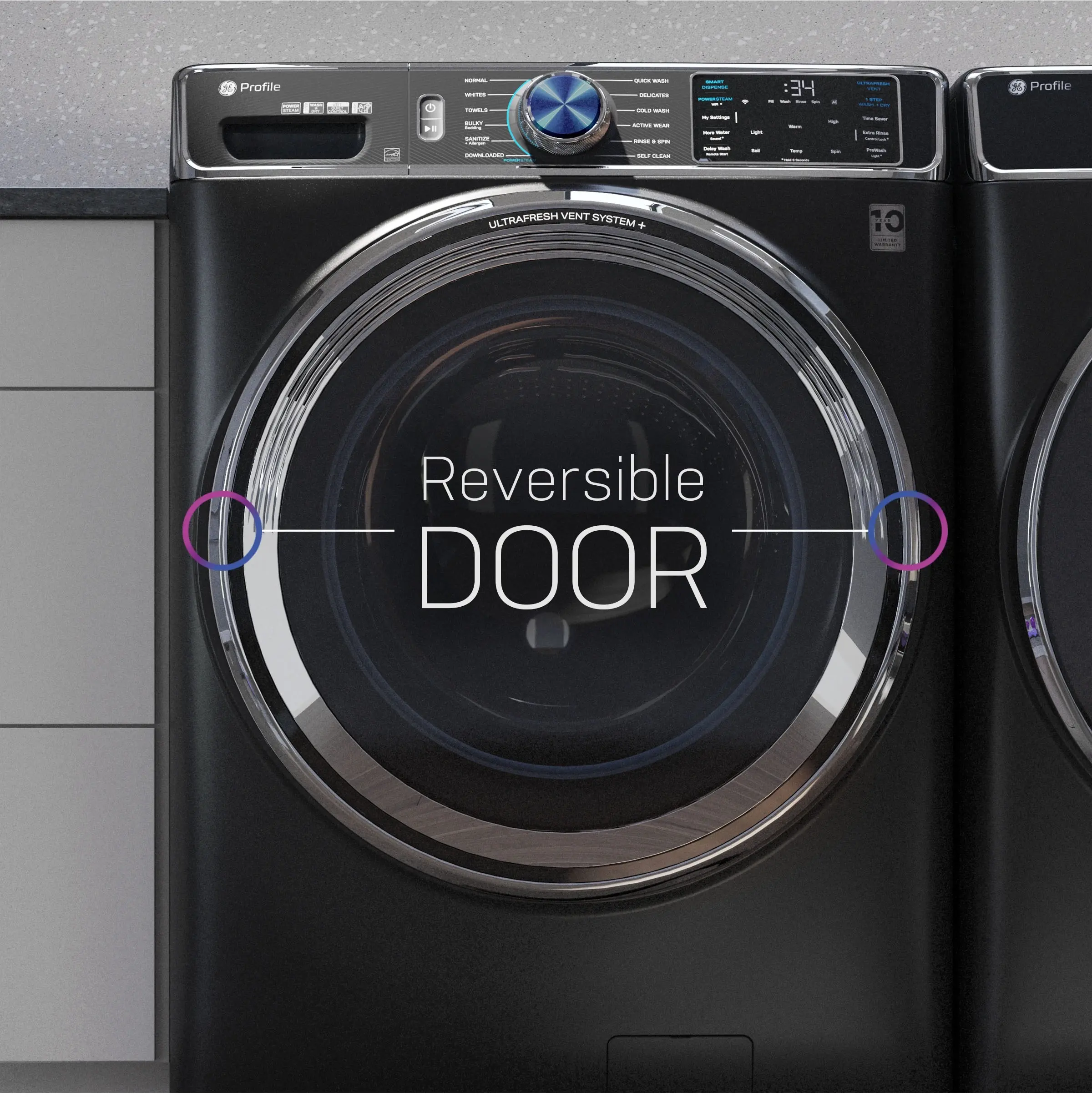 GE PFW950SPTDS Carbon Graphite